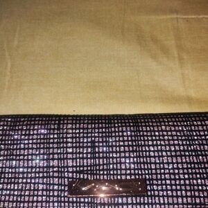 Shimmering Max Pink And Black Makeup Bag